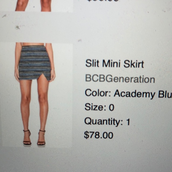 BCBG Slit Mini Skirt from Revolve - Picture 4 of 4